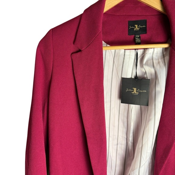 NWT Jules & Leopold Womens Blazer Jacket XS Bright Pink Maximalism Office Wear - Picture 5 of 12